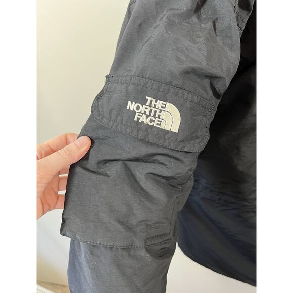 The North Face Men's Goose Down Parka Puffer Jacket Size L Black Fur Hood Winter - Picture 3 of 12